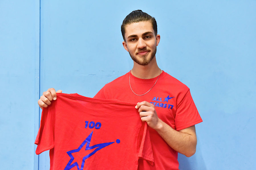 AllStars TT Milestone 100 T-Shirt. Log your matches on the App to claim your free T-shirt!